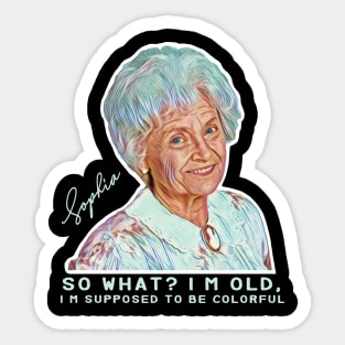 Sophia Petrillo - Golden Girls Sticker